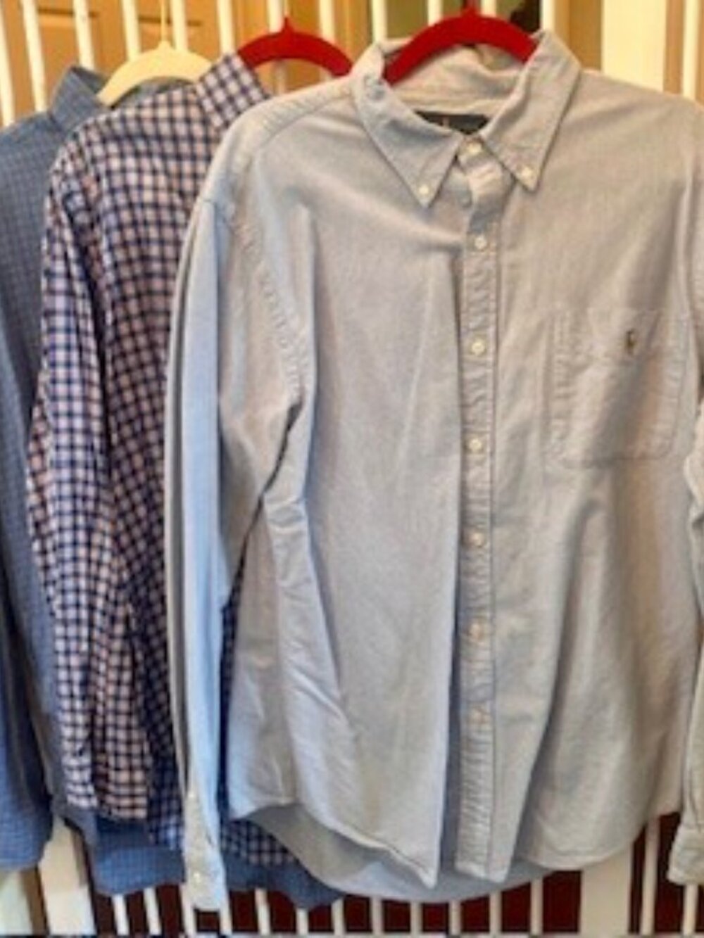 Ralph Lauren Men's XL Button Down Shirt Bundle of 4 Classic Fit & Slim Fit